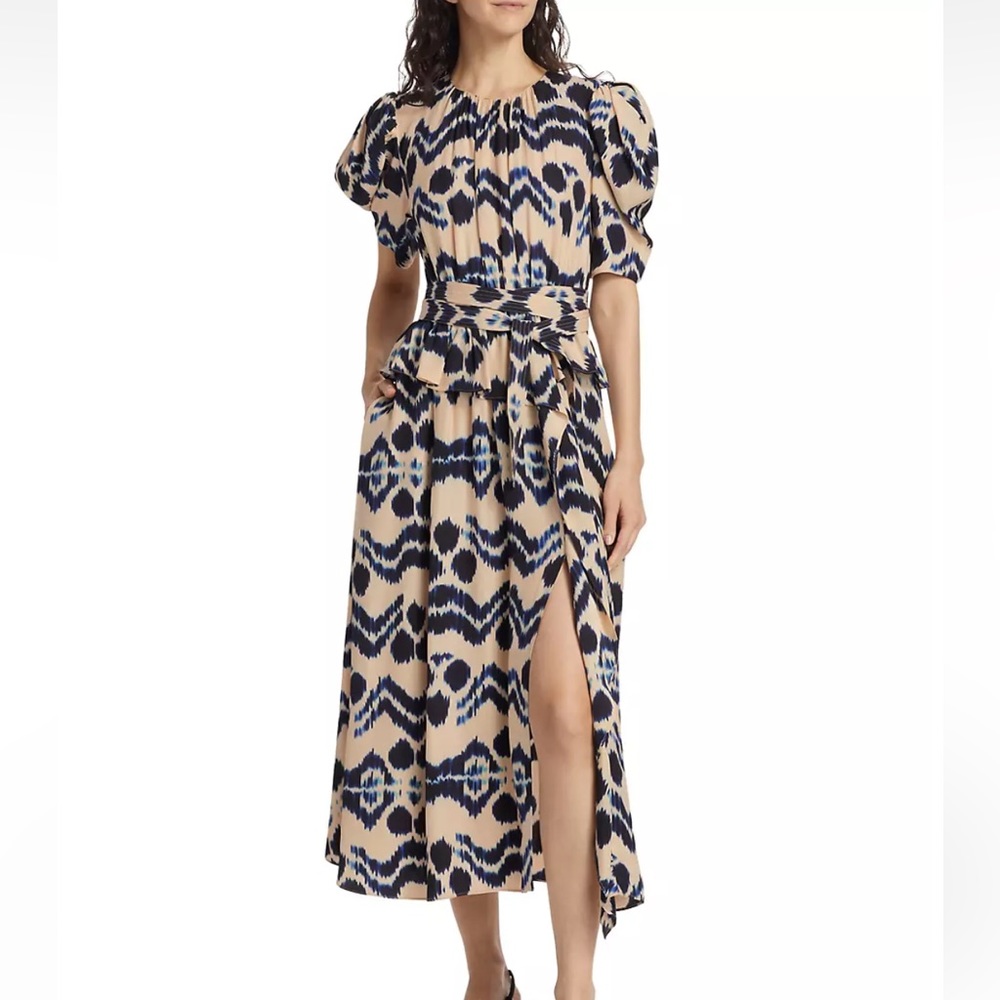 NWOT Ulla Johnson Puff Sleeve Tie Waist Sz 8